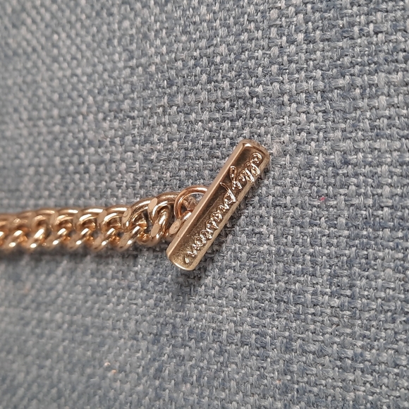 Toggle Bracelet Silver Beads Gold Chain Adjustable Length Fun Lightweight - Picture 5 of 6